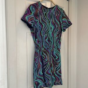 Maje multicolore Sequins dress